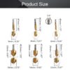 Countersink Drill Bit Hex Shank HSS 5 Flute Countersink Center Punch Tool Sets For Wood Quick Change Bit 6mm-19mm Five-edged Chamfer - Image 3