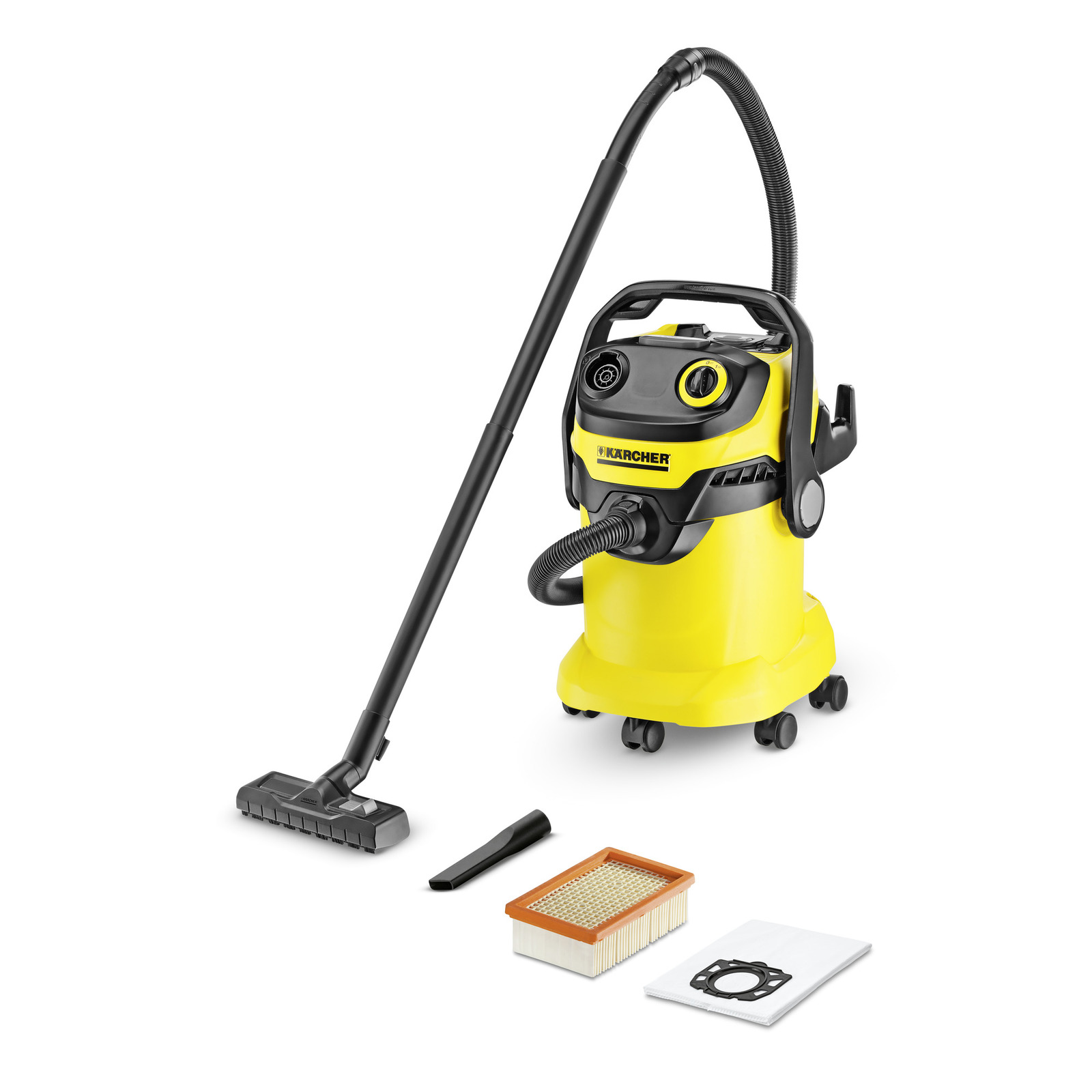 Karcher 1.348-190.0 WD 5 Wet & Dry Vacuum Cleaner, Yellow Multi-Purpose Vacuum Cleaner - Image 6