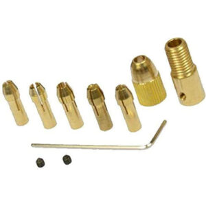 8Pcs 0.5-3mm Mini Electric Drill Bit Collet Twist Chuck Tool Adapter Stand