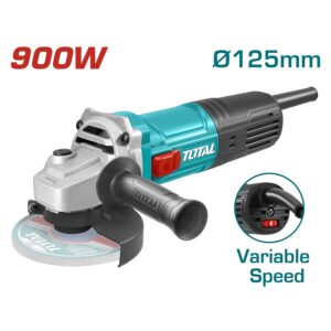 TOTAL TG109125565 Angle Grinder - 5 Inch - 900W - 6 Speed
