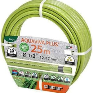 Claber 9004 Aquavios Plus Garden Hose, 1/2 Inch (12-17 mm) 25 Metres