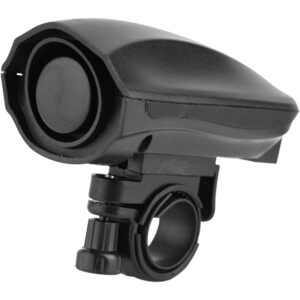 Electric Horn Bell, Bike Ring Alarm, Handlebar Ring Bell, Electric Bike Horn with 5Modes Sound, Bicycle Cycling Handlebar Ring Alarm Bells - Black