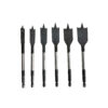 6 pcs wood flat bit Spade Drill Bit Sets - Heavy Duty - Wood Craft Hole Saw Bits Paddle Flat Boring Bits with 1/4 inch Quick Change Hex Shank for Woodworking 10mm, 12mm, 16mm, 18mm, 20mm, 25mm