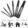 Damaged Screw Extractor Set of 6Pcs - Chrome Vanadium Steel - Broken Bolt Stripped Screw Extractor Kit - الصورة 9