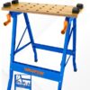 Foldable workbench Load capacity 100kg Open size 605x630x750mm Two-piece MDF worktop Tabletop printed with ruler and protractor - الصورة 2
