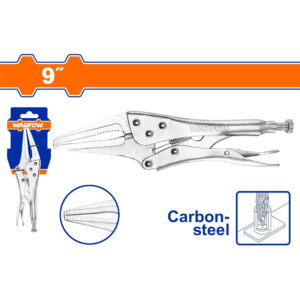 Long nose locking plier 9" 225Mm Openings range 0-67mm Nickel plated