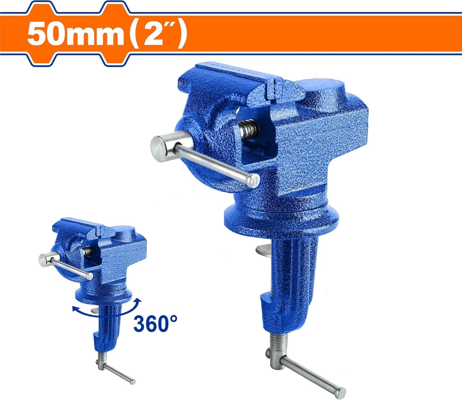Bench vice, 2 Inch 360 Swivel base Size 50mm, Bench vice Body cast iron With anvil