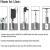 Damaged Screw Extractor Set of 6Pcs - Chrome Vanadium Steel - Broken Bolt Stripped Screw Extractor Kit - الصورة 8