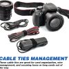 25pcs Releasable Cable Ties Plastics Nylon Hook Loop Wrap Zip Bundle Fastener Straps Detachable T-type Wire Organizer 150mm - 15 cm - الصورة 6