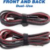 25pcs Releasable Cable Ties Plastics Nylon Hook Loop Wrap Zip Bundle Fastener Straps Detachable T-type Wire Organizer 150mm - 15 cm - الصورة 8