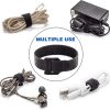 25pcs Releasable Cable Ties Plastics Nylon Hook Loop Wrap Zip Bundle Fastener Straps Detachable T-type Wire Organizer 150mm - 15 cm - الصورة 9
