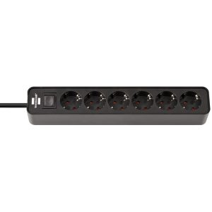 Ecolor Power Strip 6-way (Extension Lead with switch and 1.5m cable)