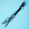 15cm Stainless Steel Keychain Cable- 360store.me Wire Diameter 1.5 mm Metal Key Ring Loop, Black Coated -15 Pieces - الصورة 16