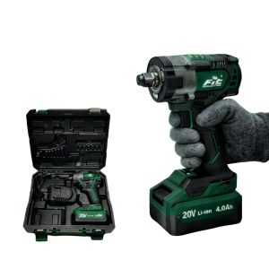 1/2 inch Impact drill, 20V 650N lithium battery, plastic Case + 1 x 4Ah battery + fast charger