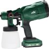Spray Gun - Doku gun - Professional Spray Paint for Cars & Woods with 20V lithium battery + 2 x 2Ah batteries + fast charger