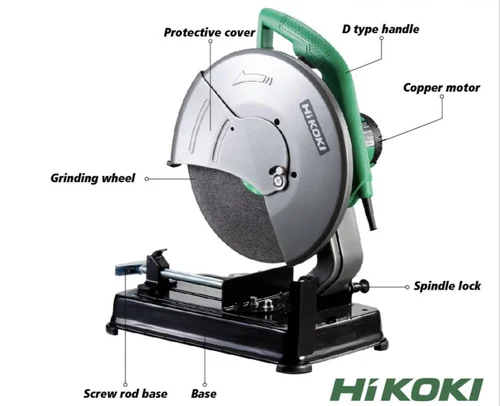 HIKOKI Bench Grinder 14 inch 3800 : 4800 Rpm CC14STE - 2200-Watt Cut-Off Machine, Green HIKOKI Bench Grinder 14 inch 3800 : 4800 Rpm CC14STE - 2200-Watt Cut-Off Machine, Green